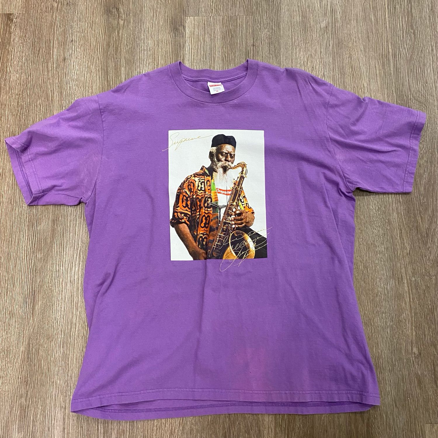 PO SUPREME PHAROAH SANDERS T SHIRT PURPLE SIZE XL