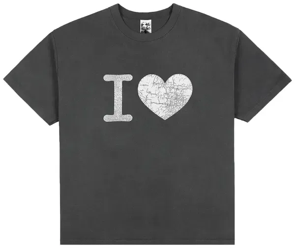 NEW BASKETCASE GALLERY I HEART TEE VINTAGE BLACK