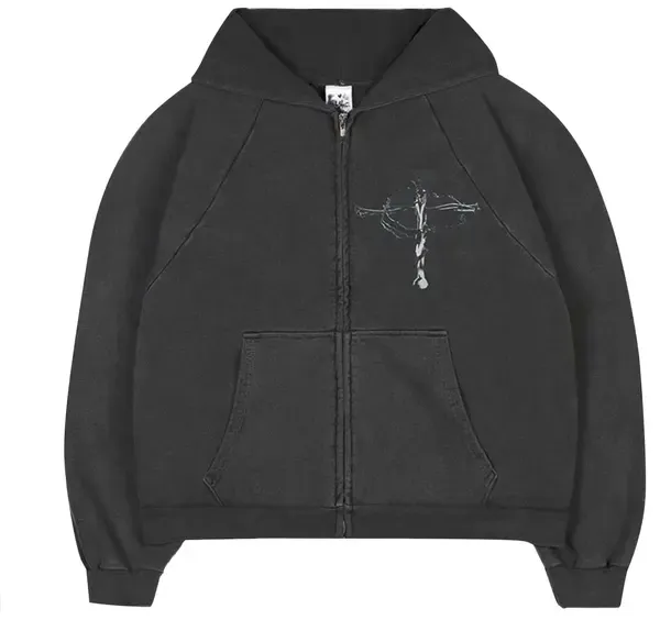 NEW BASKETCASE GALLERY ROADRASH ZIP UP JET BLACK