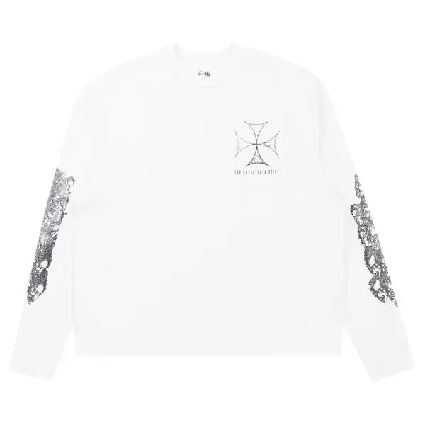 NEW BASKETCASE GALLERY BOGEY LONG SLEEVE TEE WHITE