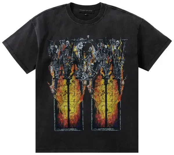 NEW WHO DECIDES WAR EMBER CHAPEL TEE COAL