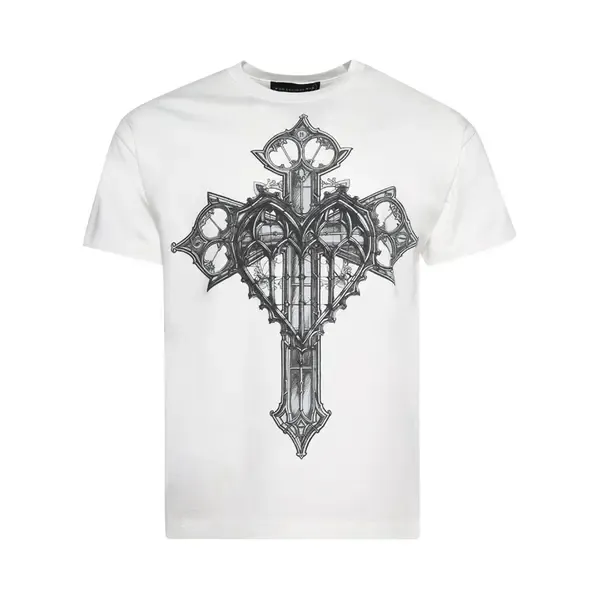 NEW WHO DECIDES WAR CROSSED HEART TEE CLOUD