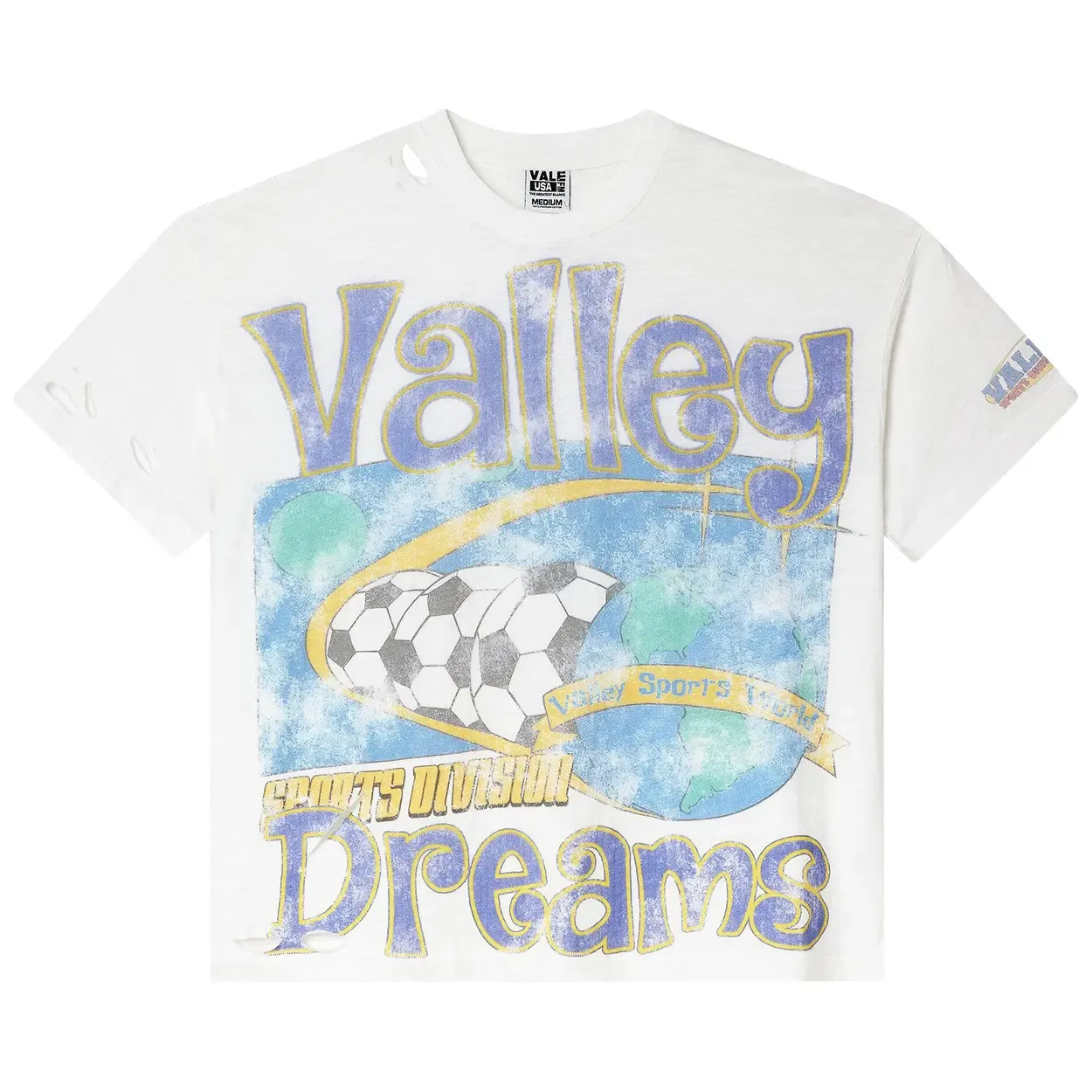 NEW VALE FUTBALL TEE WHITE