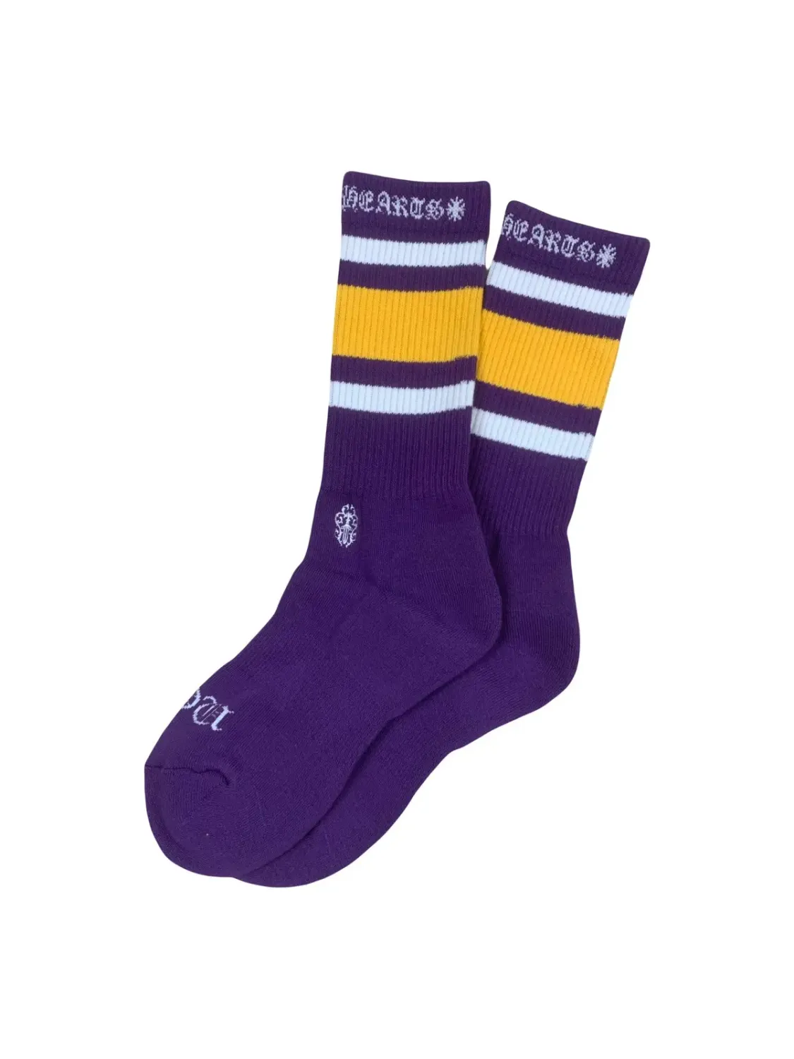NEW CHROME HEARTS SOCKS PURPLE