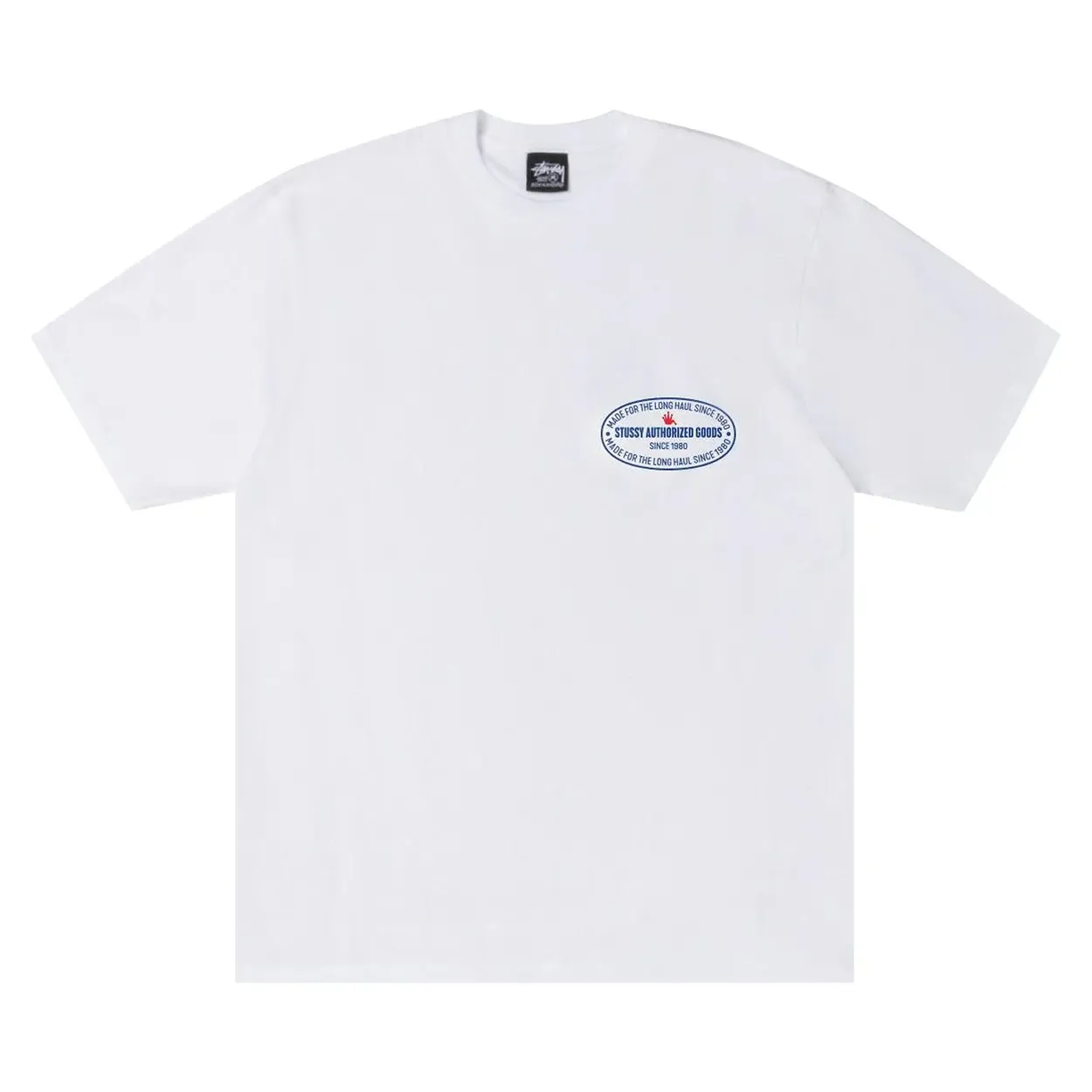 NEW STUSSY AUTHORIZED GOODS TEE WHITE