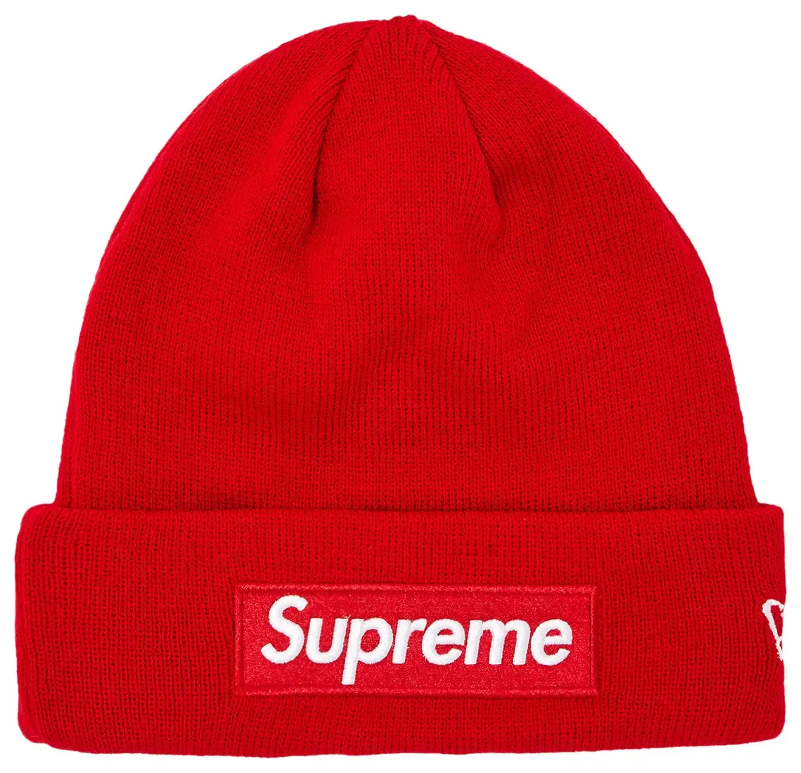 NEW SUPREME NEW ERA BOX LOGO BEANIE (FW23) RED