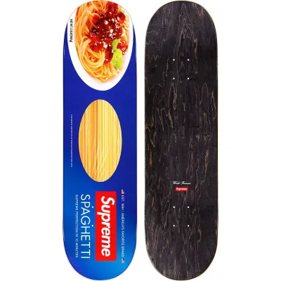 NEW SUPREME SPAGHETTI SKATEBOARD DECK BLUE