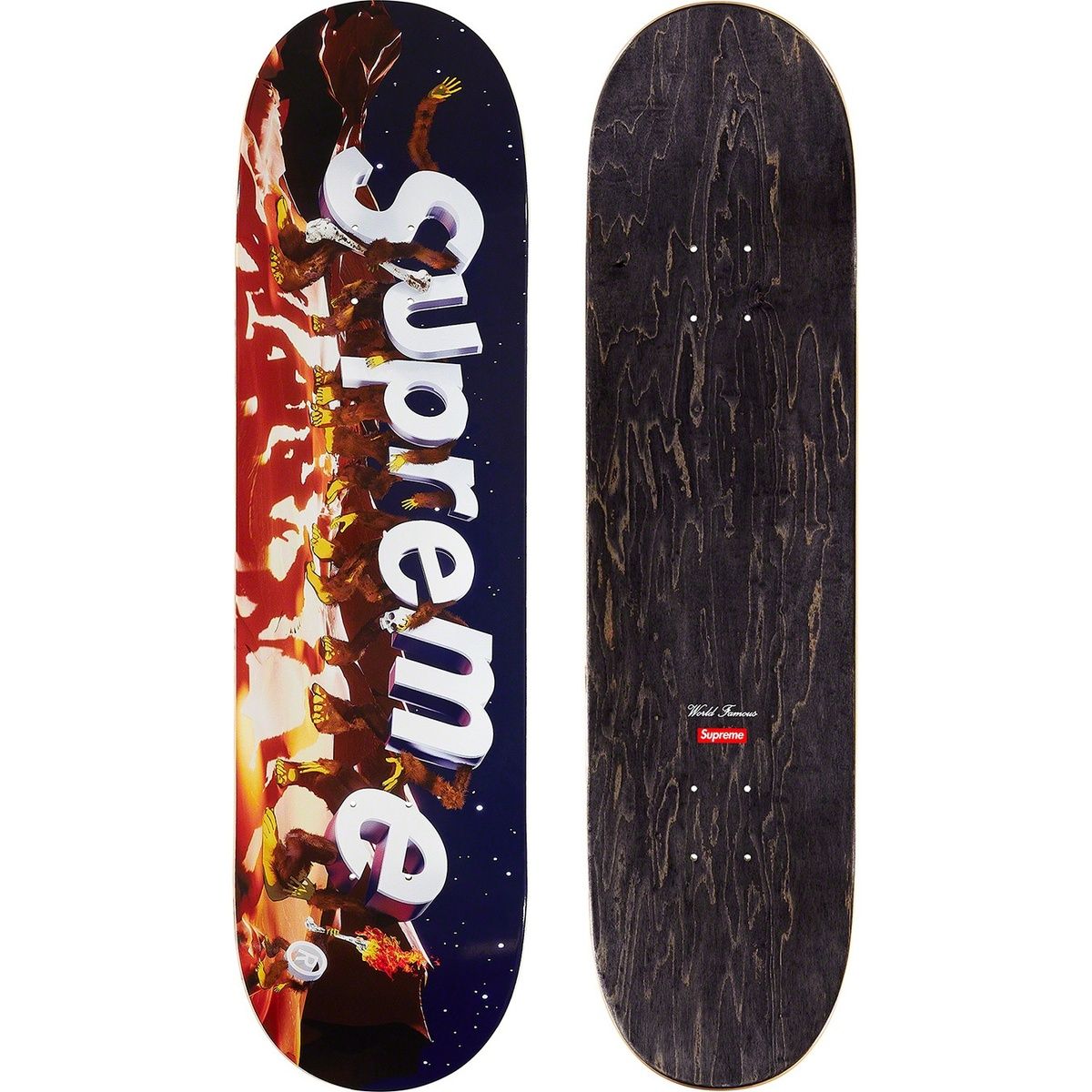 NEW SUPREME APES SKATEBOARD DECK NIGHT