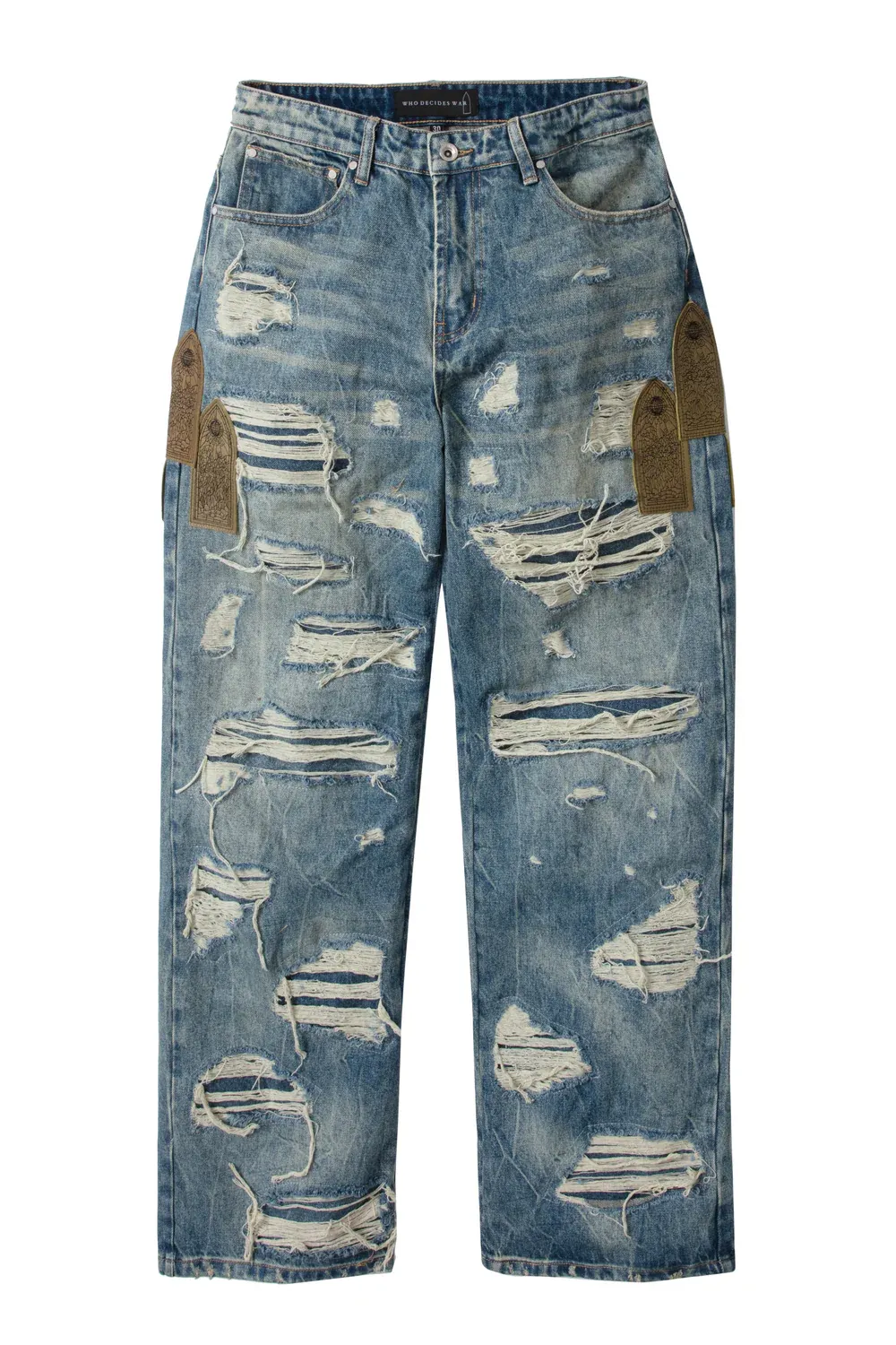 NEW WHO DECIDES WAR SIDE PATCH RELAXATION DENIM
