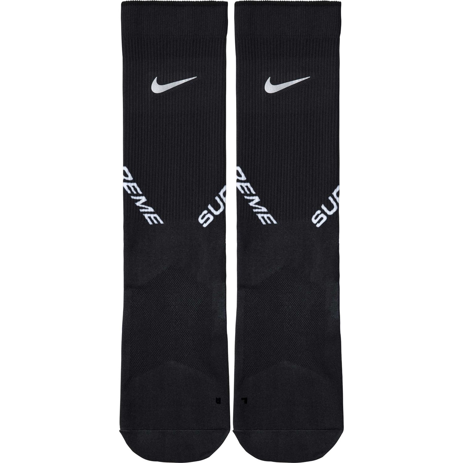 NEW SUPREME NIKE SPARK CREW SOCKS BLACK LARGE