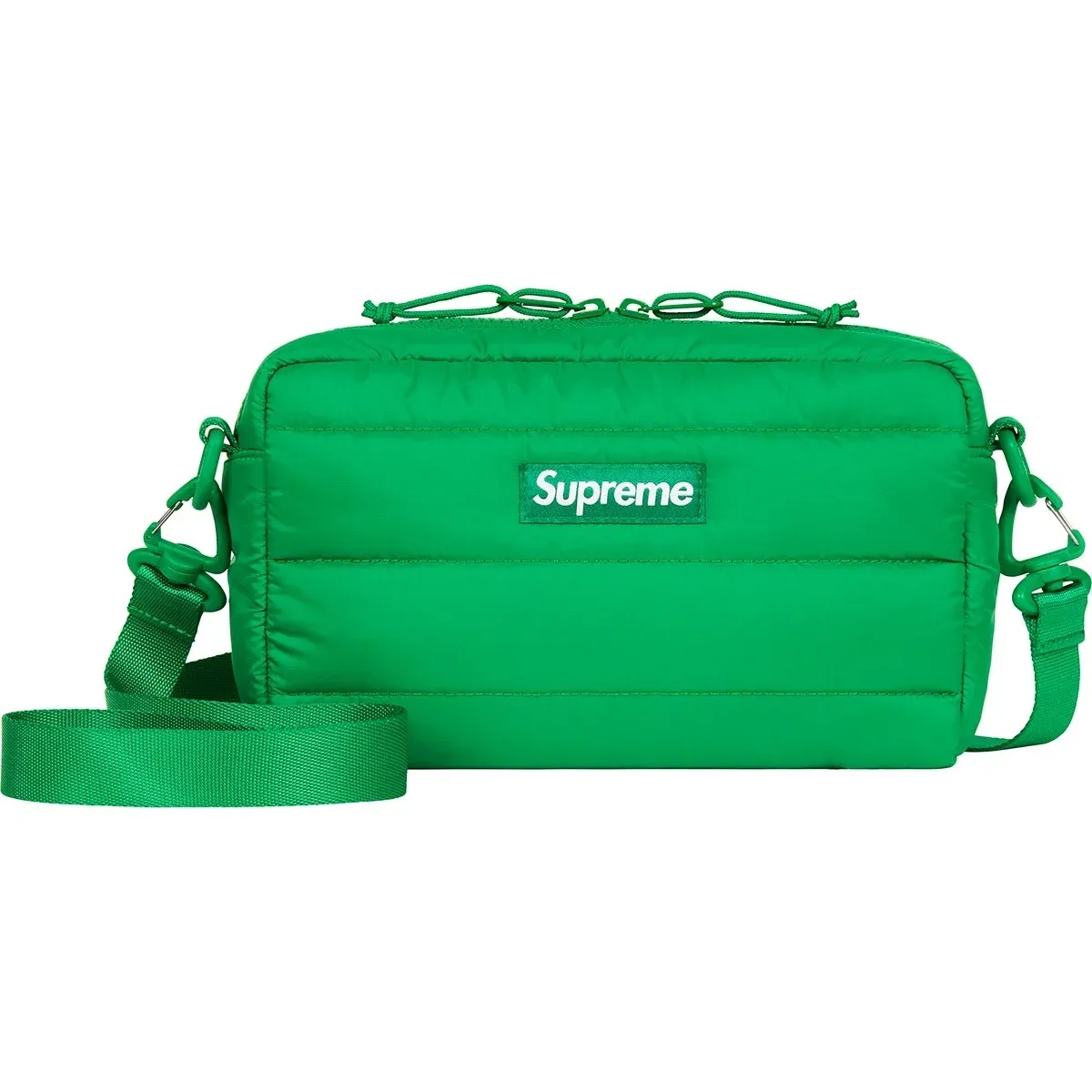 NEW SUPREME PUFFER SIDE BAG GREEN (FW22)