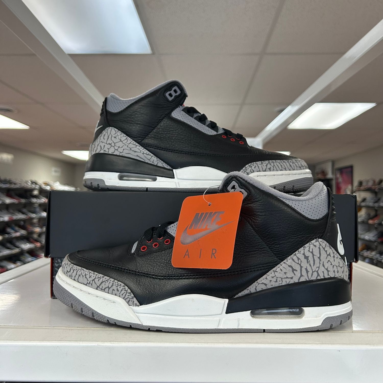 PO2 AIR JORDAN 3 BLACK CEMENT (2024) SIZE 9