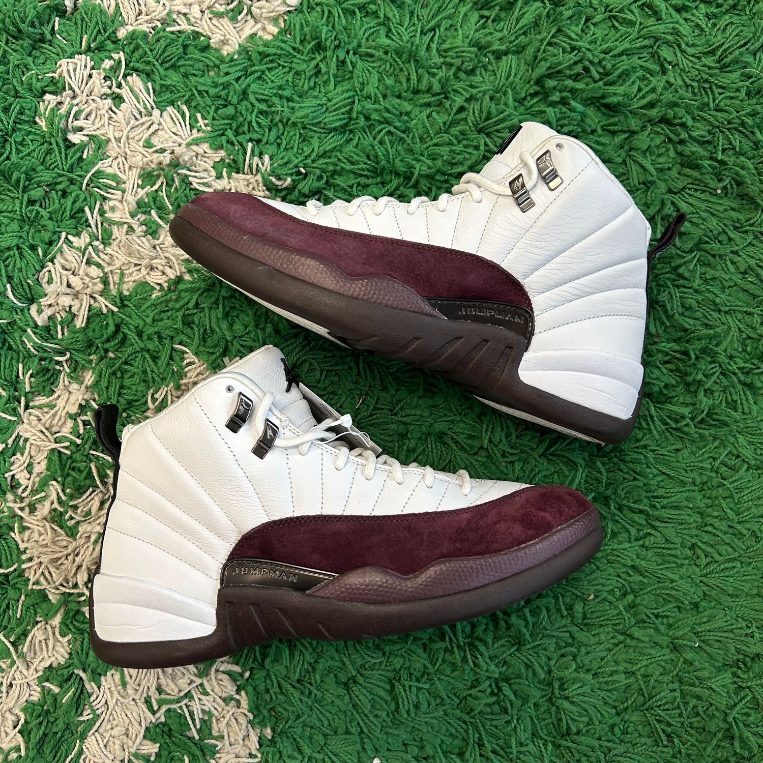 PO NB AIR JORDAN 12 A MA MANIERE WHITE SIZE 11.5W/10M