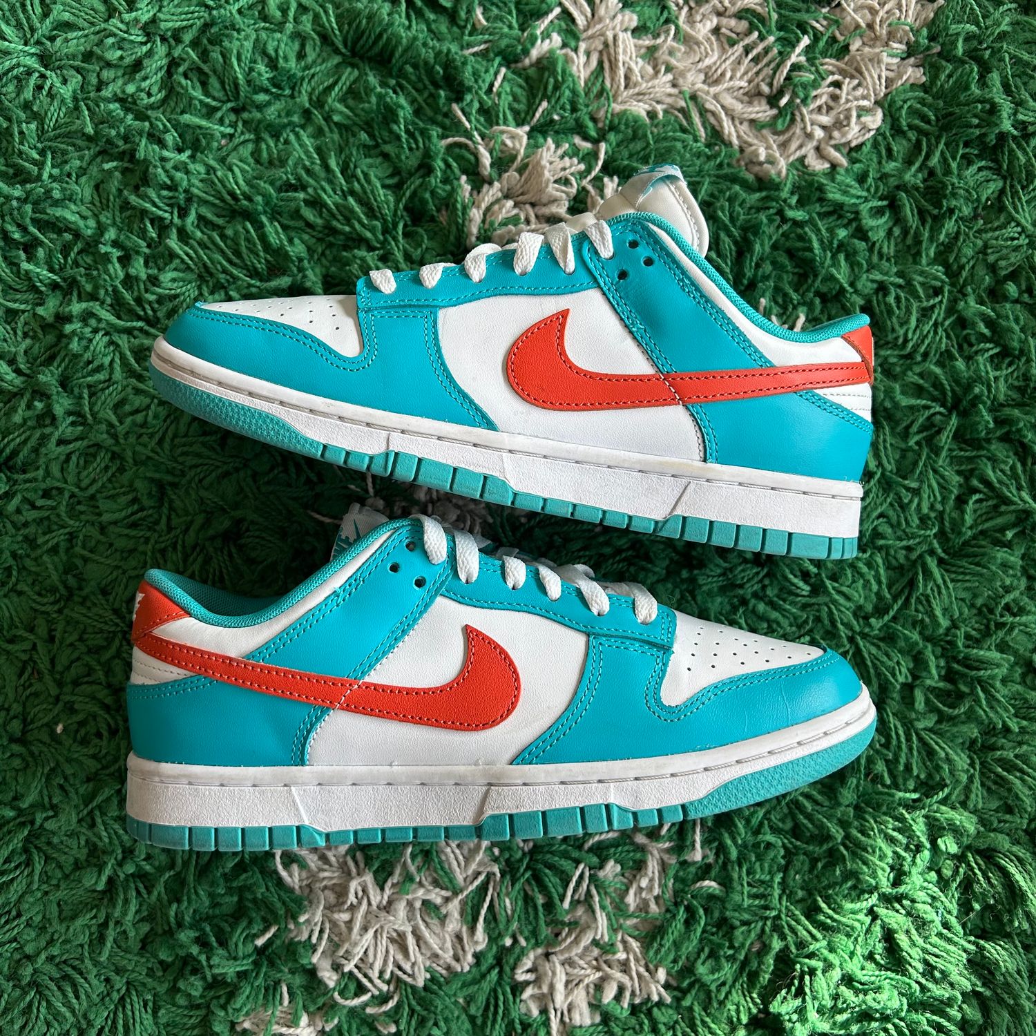 PO NB NIKE DUNK LOW MIAMI DOLPHINS SIZE 7.5