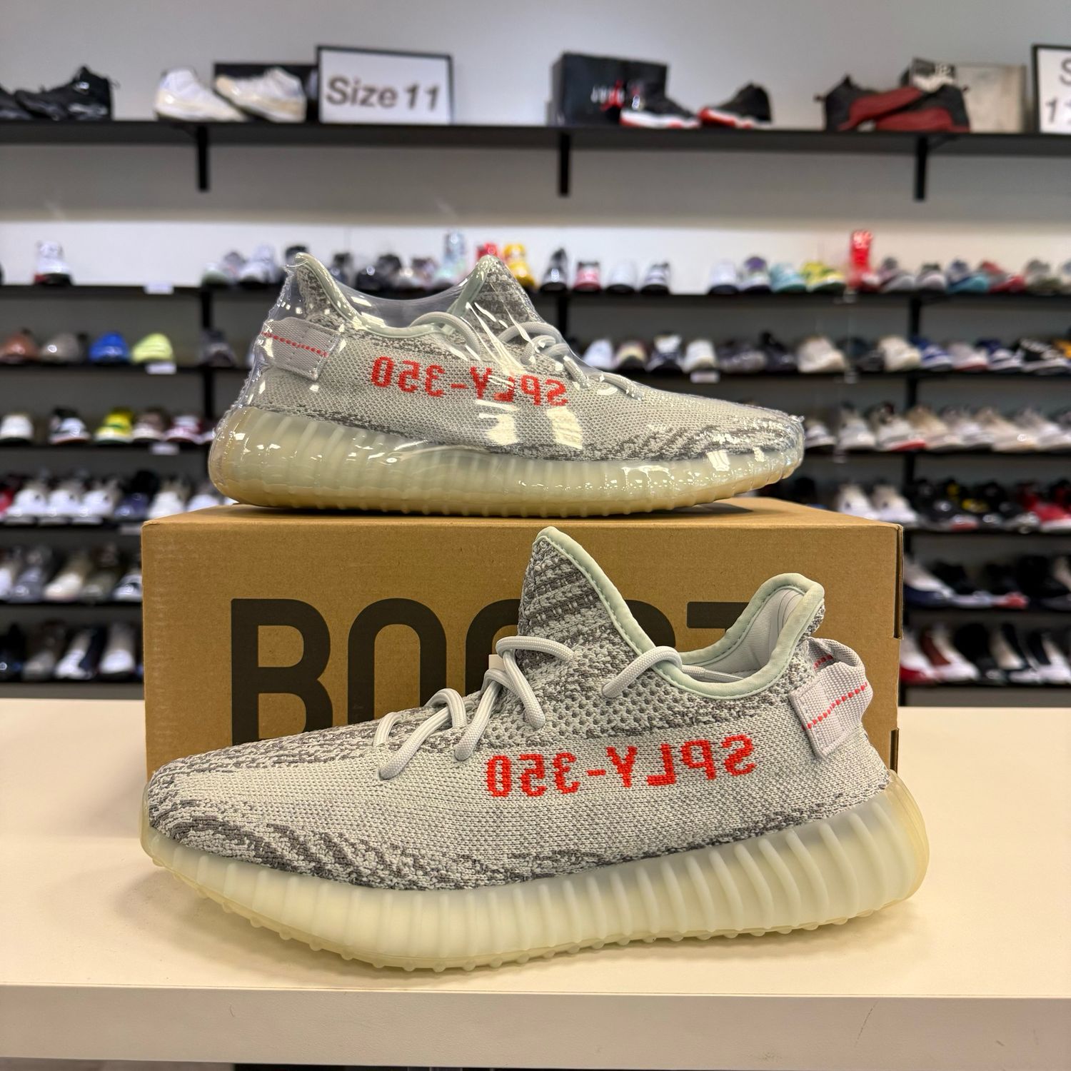 NEW ADIDAS YEEZY 350 V2 BLUE TINT