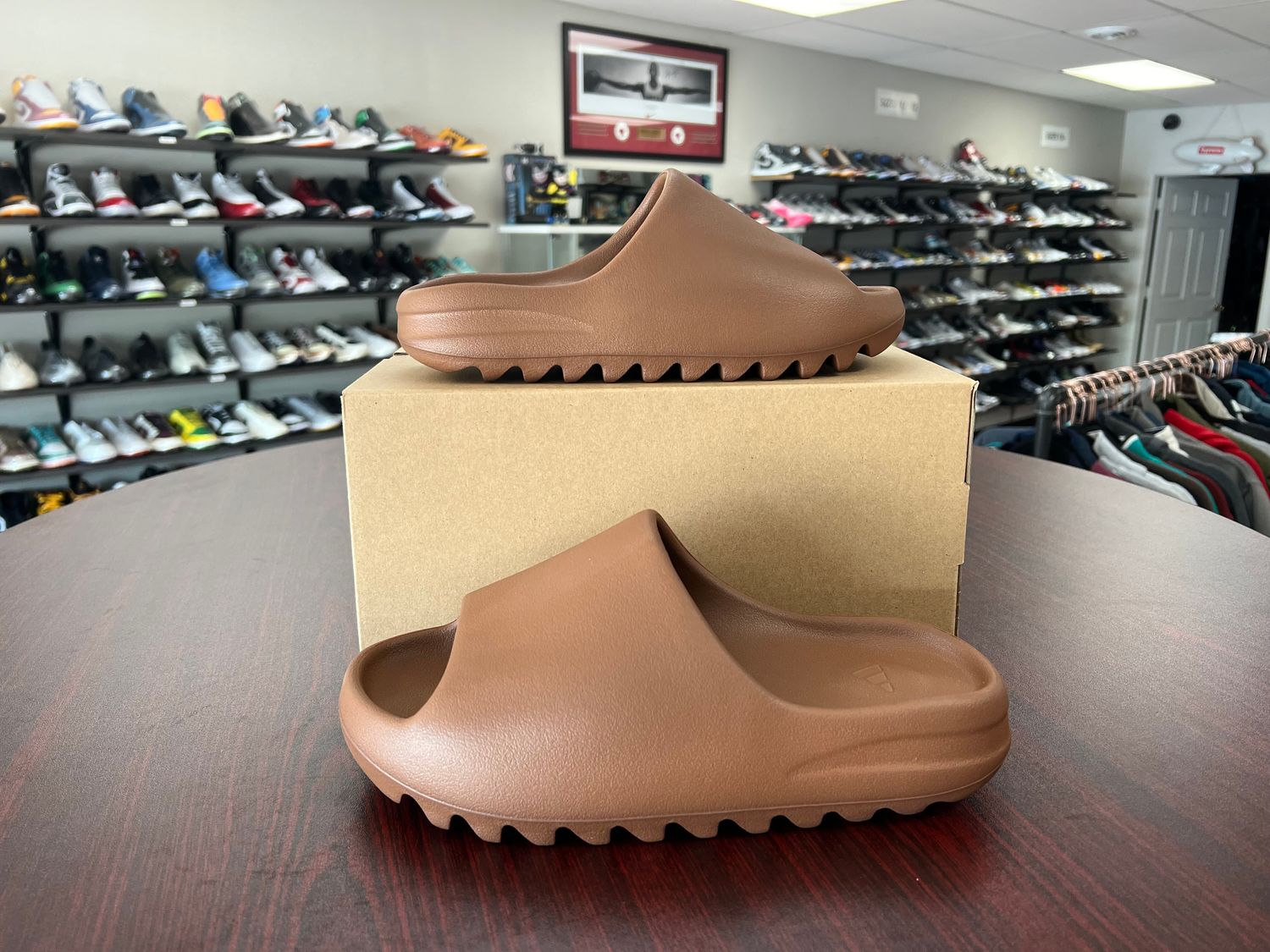 NEW ADIDAS YEEZY SLIDE FLAX