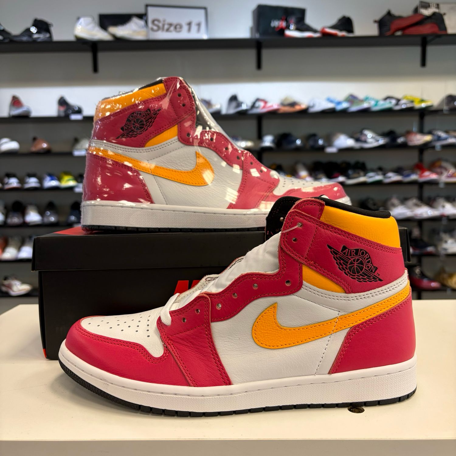 NEW AIR JORDAN 1 FUSION RED