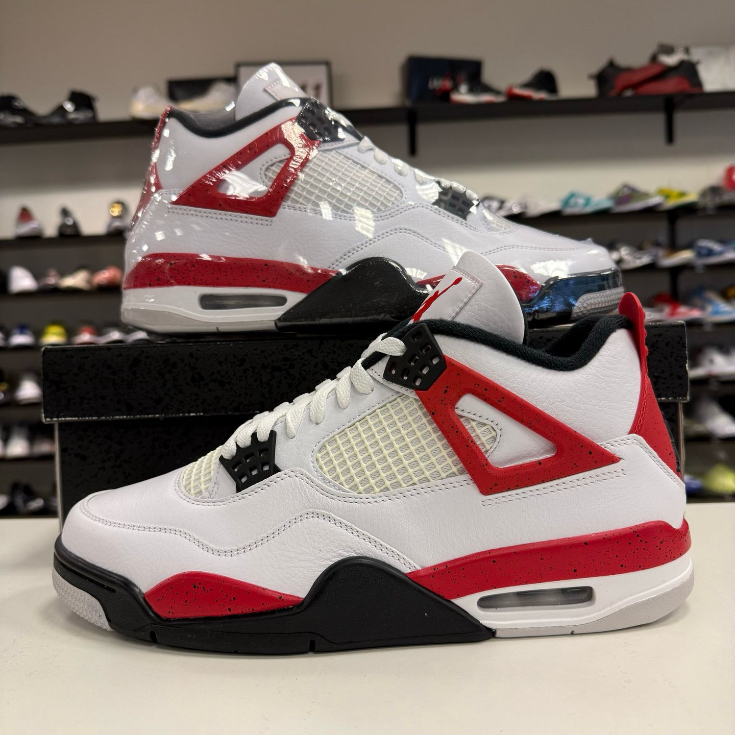 NEW AIR JORDAN 4 RED CEMENT