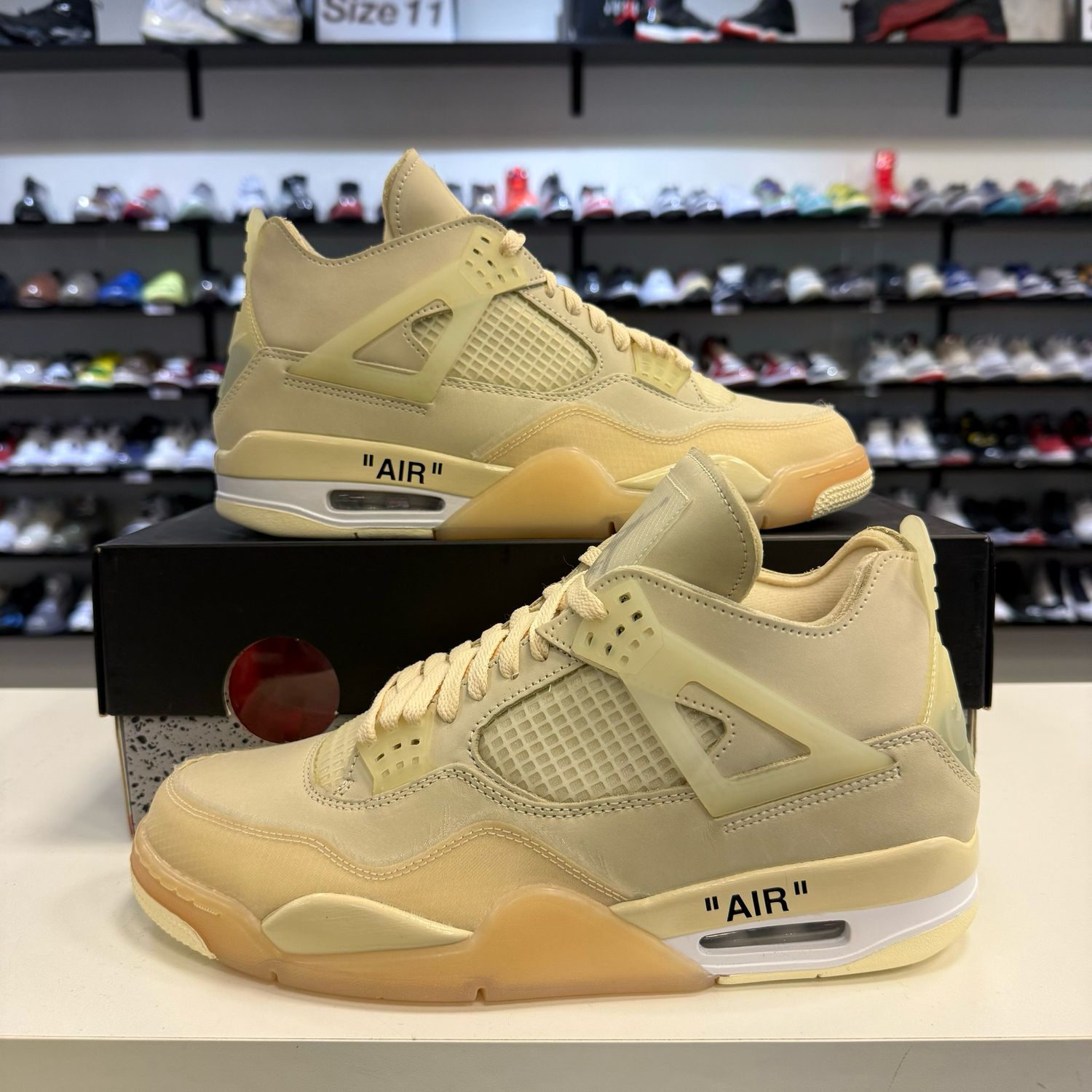 NEW AIR JORDAN 4 OFF WHITE SAIL (W)