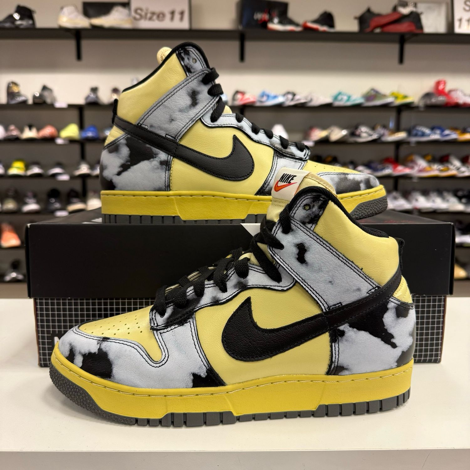 NEW NIKE DUNK HIGH 1985 BLACK ACID WASH