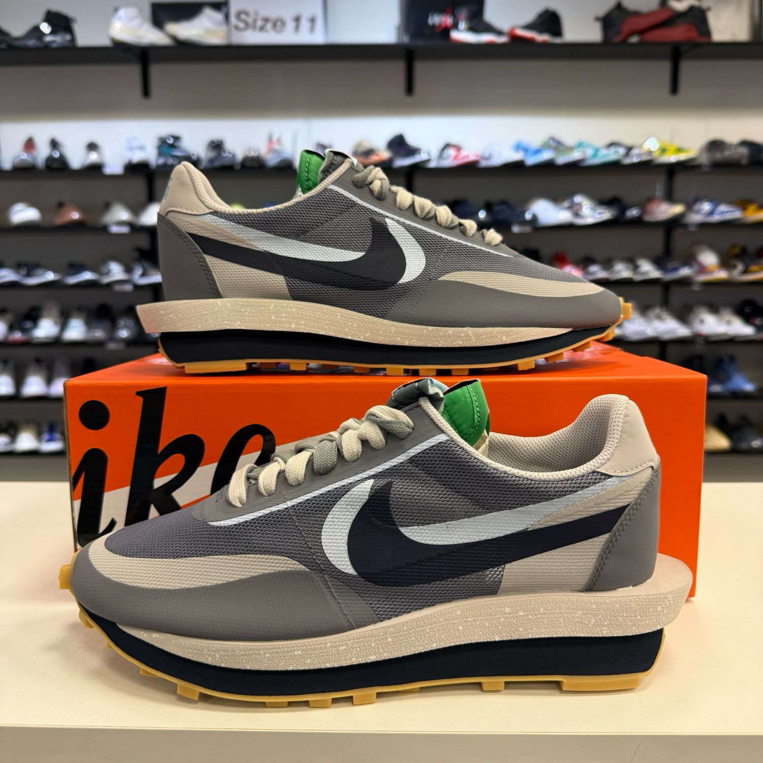 NEW NIKE LD WAFFLE SACAI KISS OF DEATH 2 COOL GREY