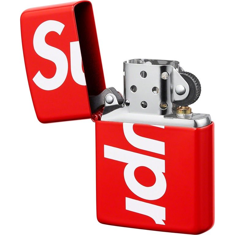 NEW SUPREME LOGO ZIPPO RED