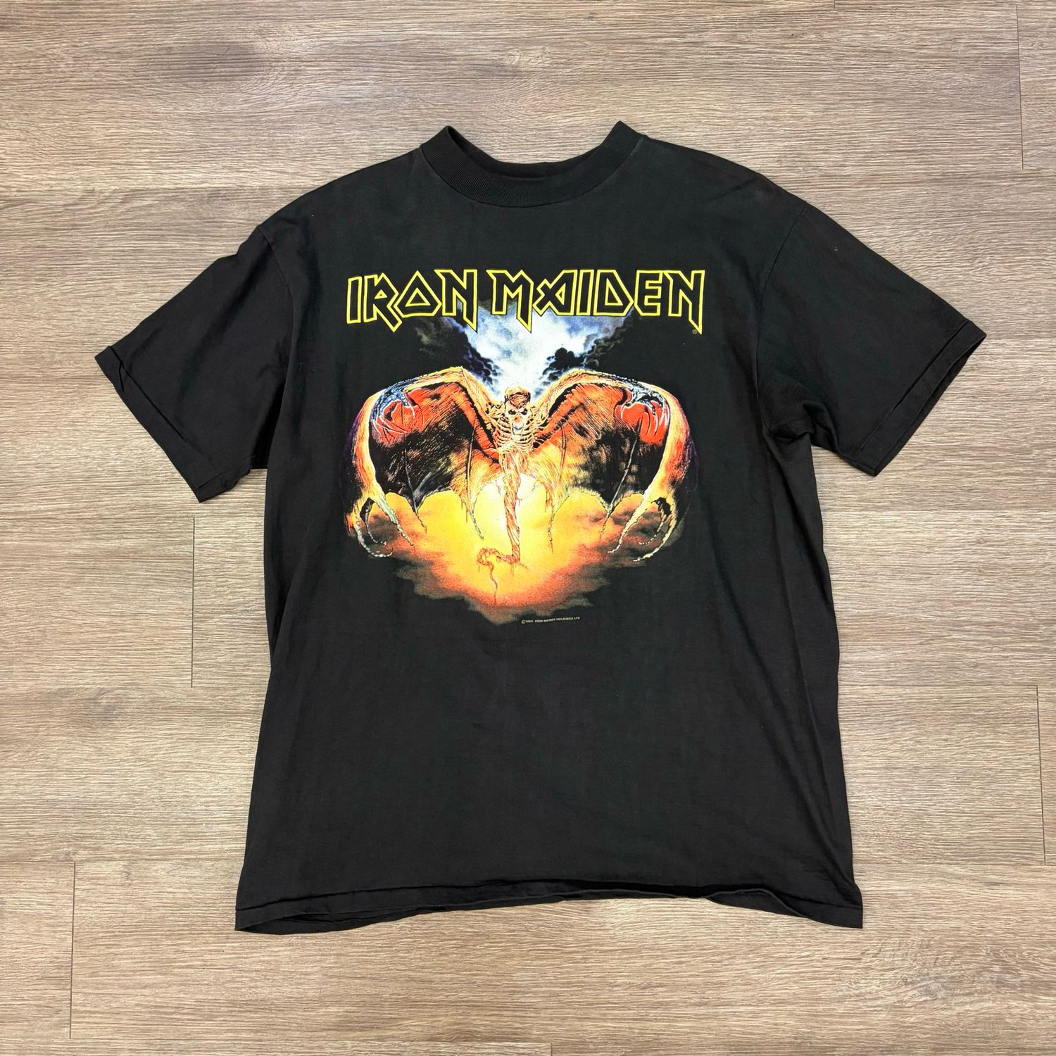 VINTAGE 92 IRON MAIDEN FEAR OF THE DARK TSHIRT SIZE XL