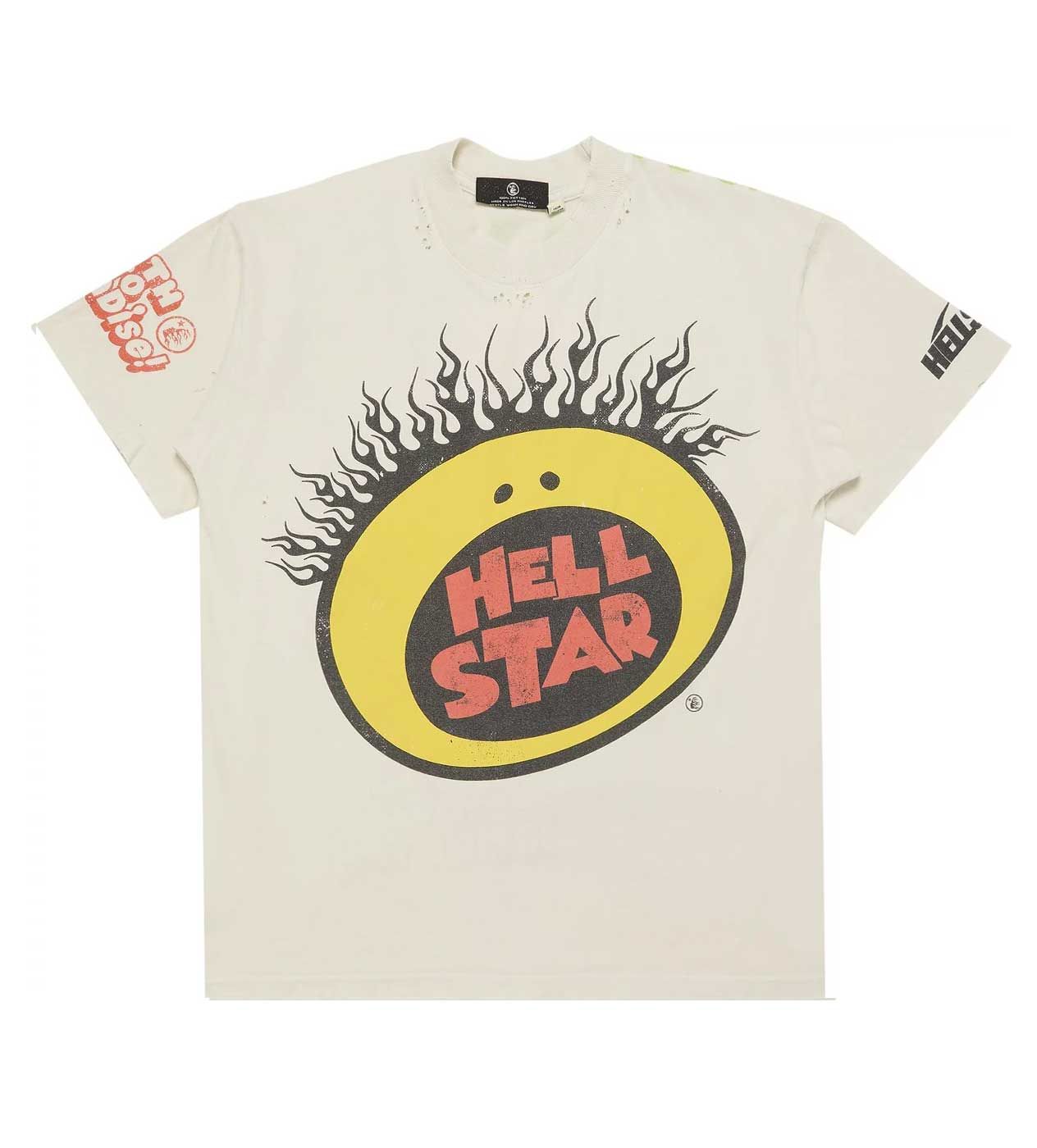 NEW HELLSTAR STUDIOS SLIME TEE CREAM