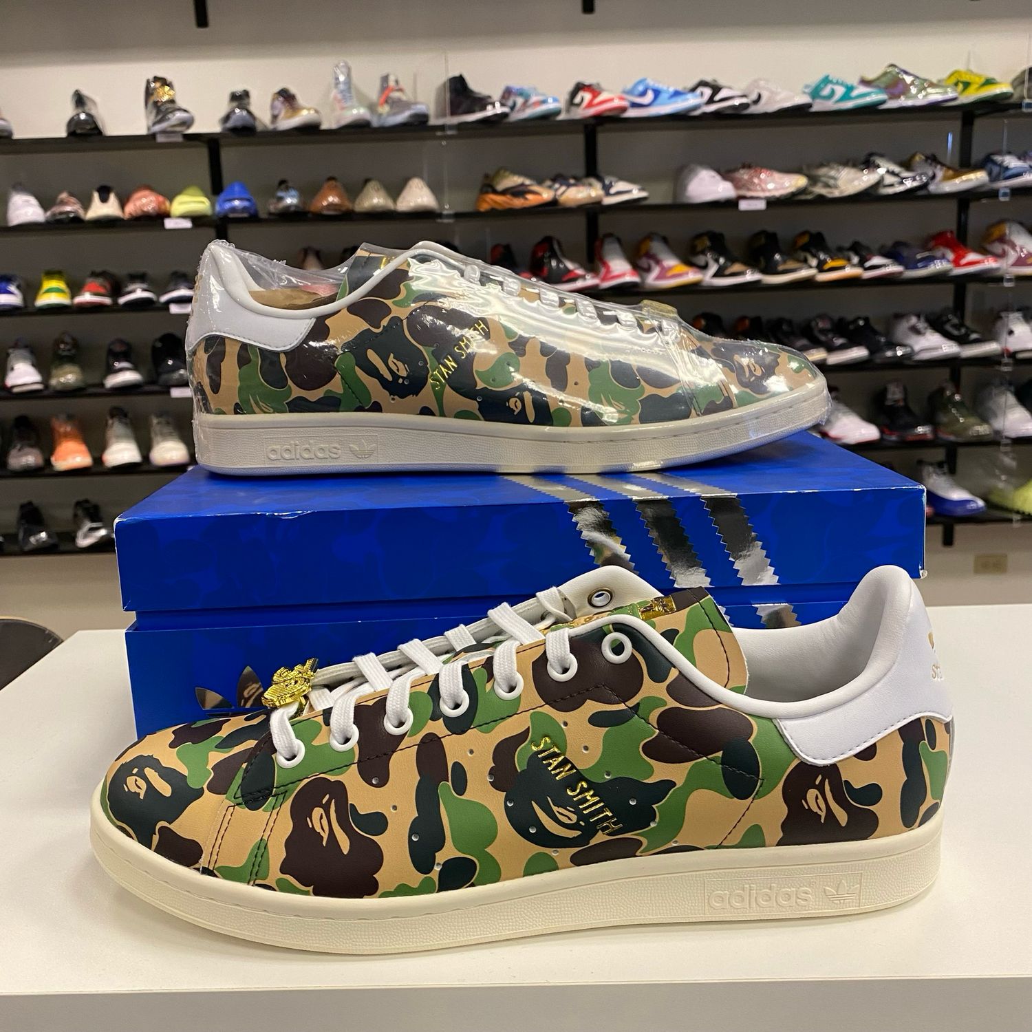 NEW ADIDAS STAN SMITH BAPE ABC CAMO