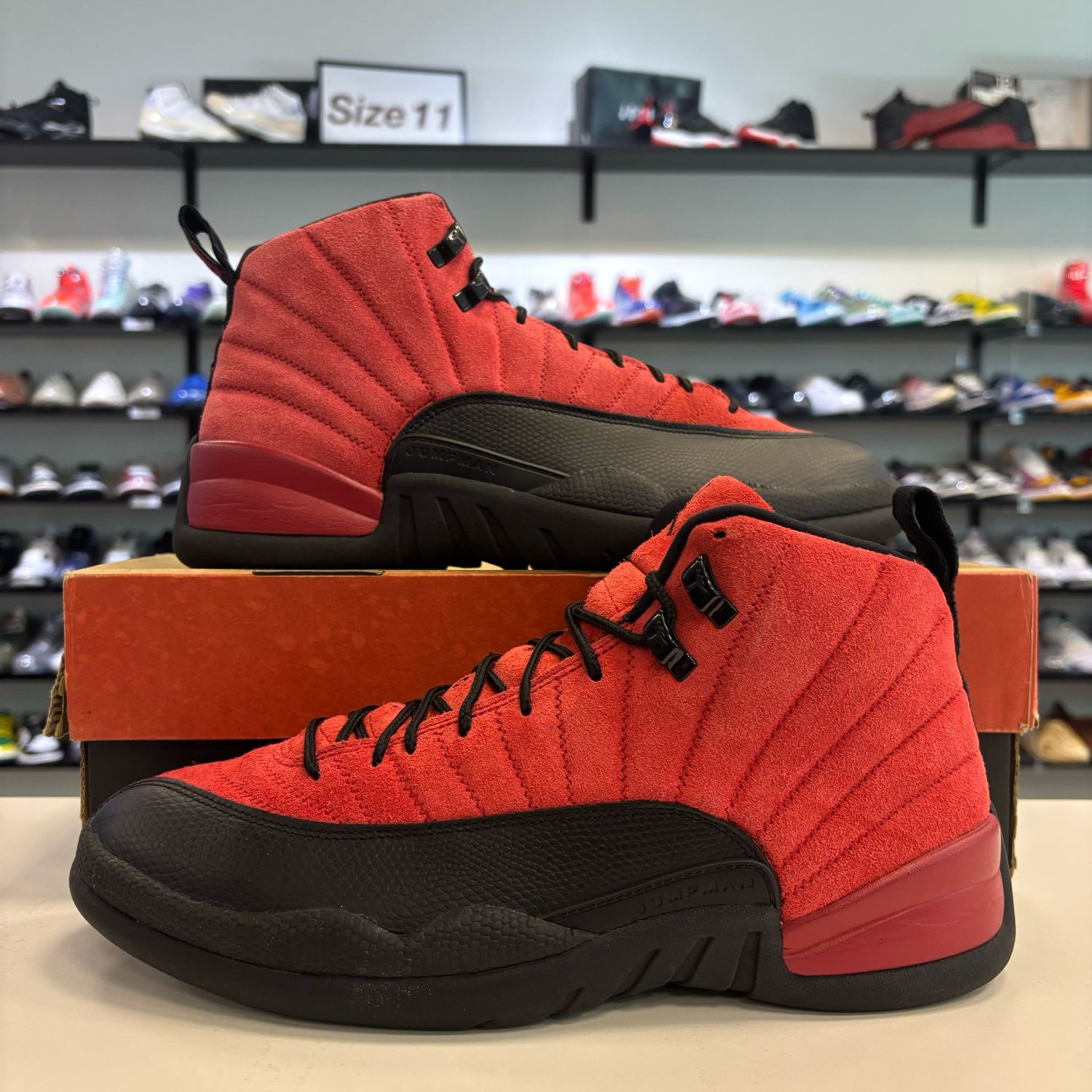 PO AIR JORDAN 12 REVERSE FLU GAME SIZE 12