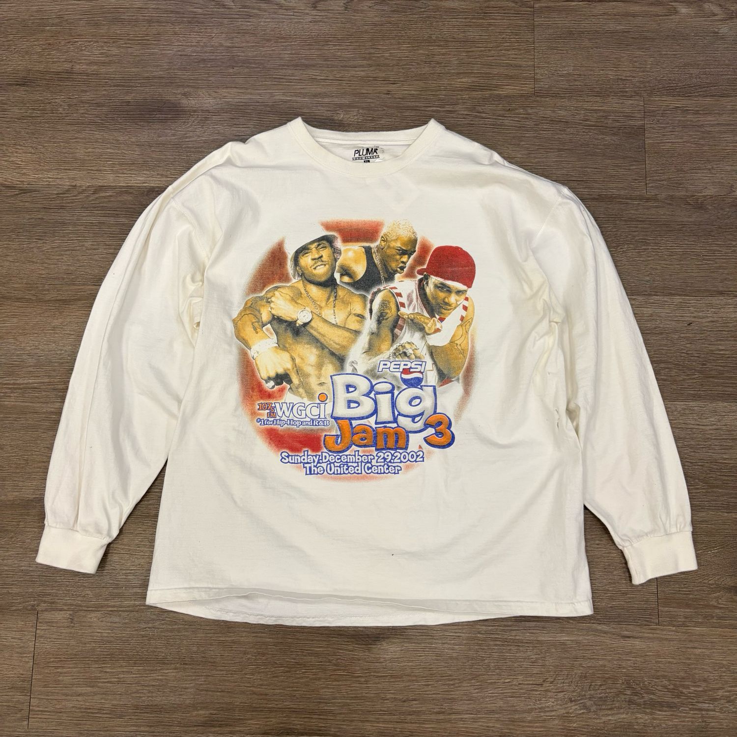 VINTAGE BIG JAM 3 NELLY RAP LONG SLEEVE SIZE XL