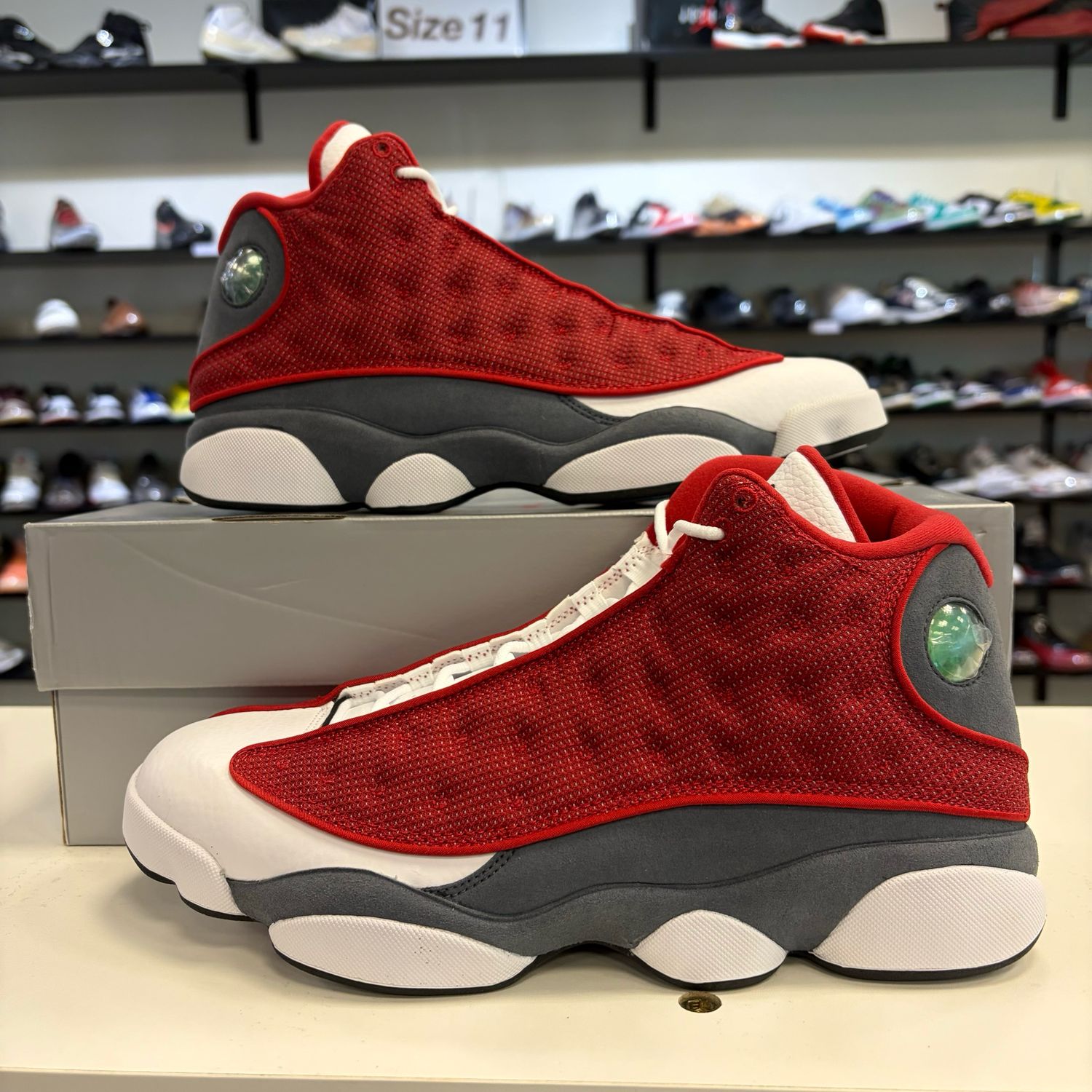 NEW AIR JORDAN 13 GYM RED FLINT GREY
