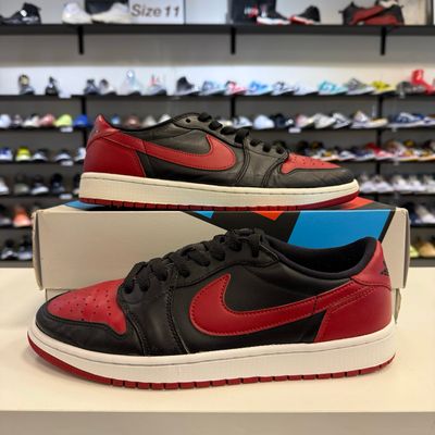 PO NB AIR JORDAN 1 LOW BRED (2015) SIZE 10