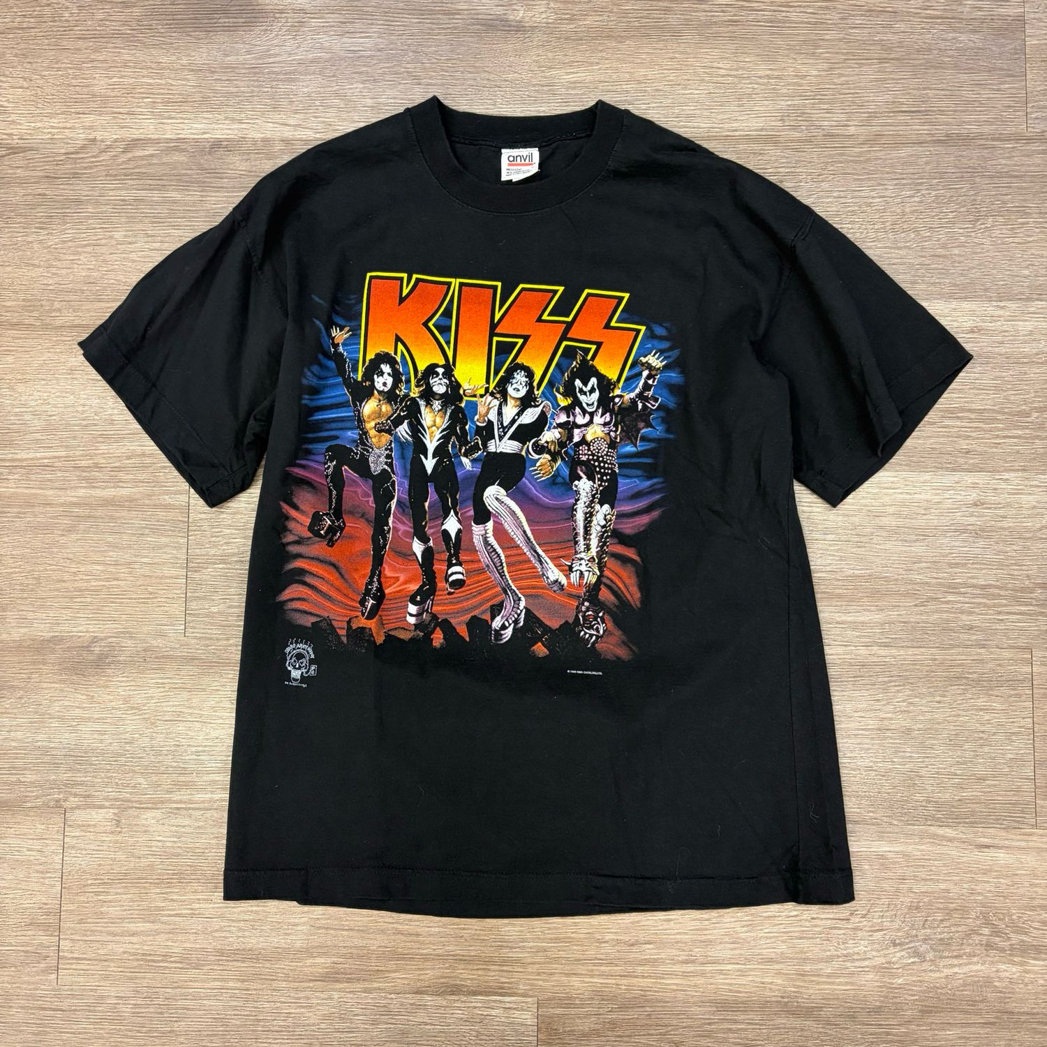 VINTAGE 1996 KISS DESTROYER TEE BLACK SIZE XL