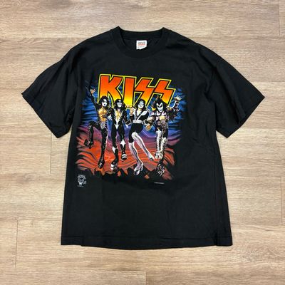 VINTAGE 1996 KISS DESTROYER TEE BLACK SIZE XL