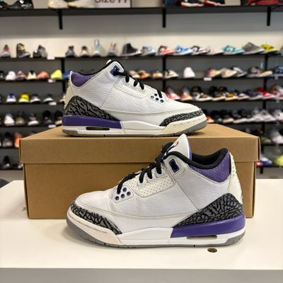 PO NB AIR JORDAN 3 DARK IRIS SIZE 4Y