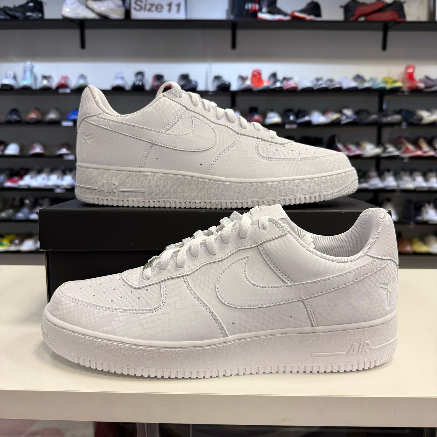NEW NIKE AIR FORCE 1 LOW KOBE BRYANT FOREVER WHITE