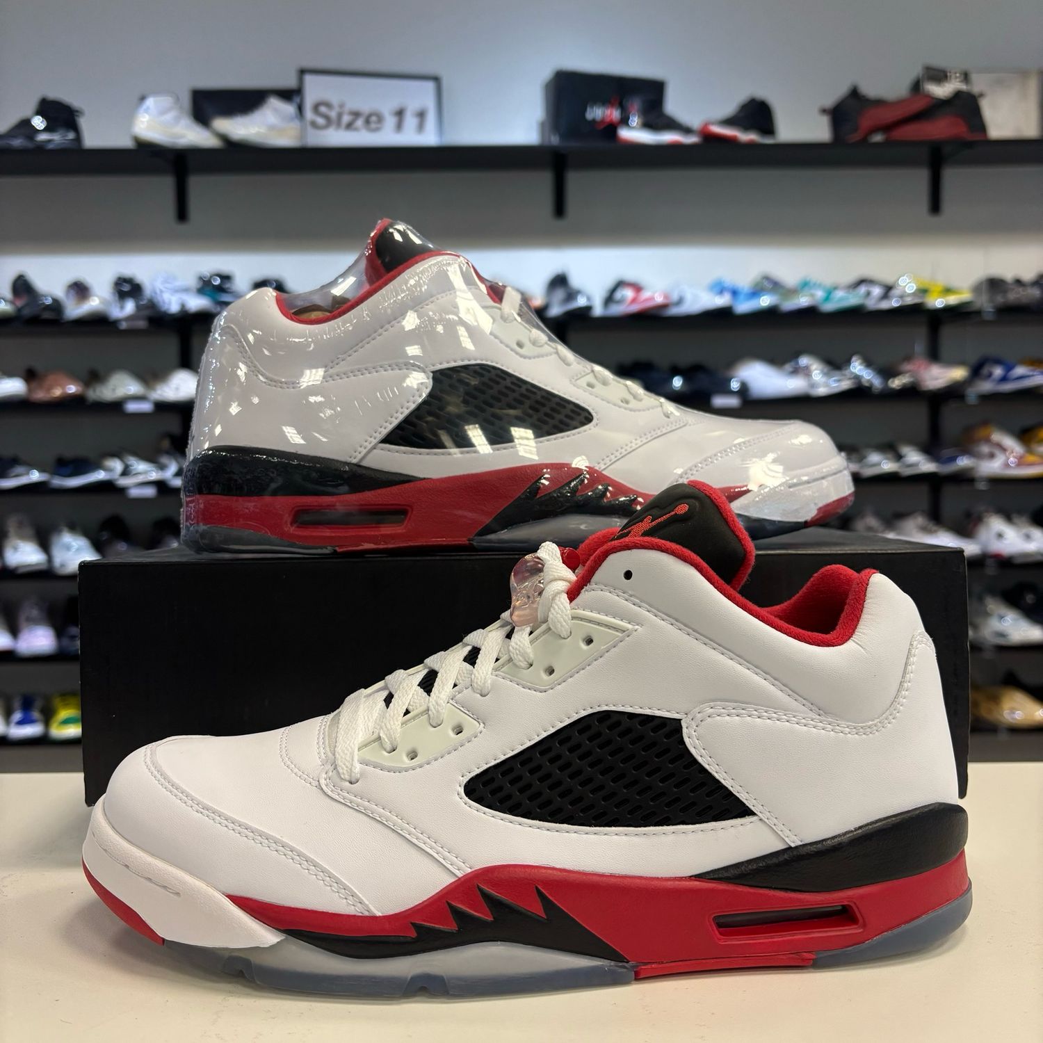 NEW AIR JORDAN 5 RETRO LOW FIRE RED