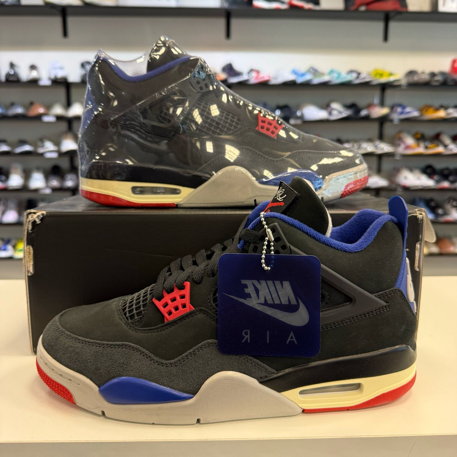 NEW AIR JORDAN 4 RETRO RARE AIR (WHITE LETTERING )