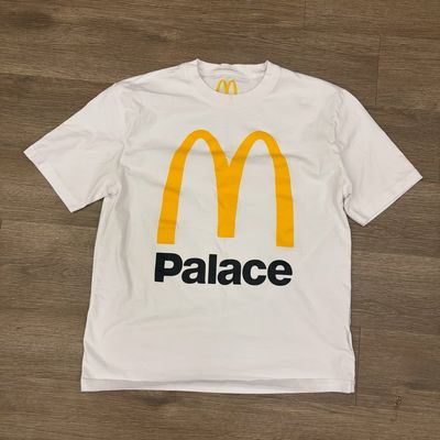 PO PALACE X MCDONALDS LOGO WHITE TEE XL