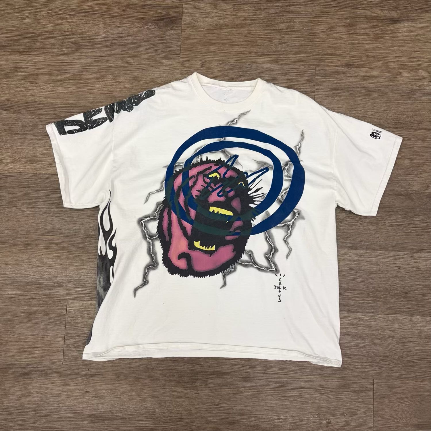 PO TRAVIS SCOTT CACTUS JACK FOR FRAGMENT SUNRISE TEE WHITE SIZE XL