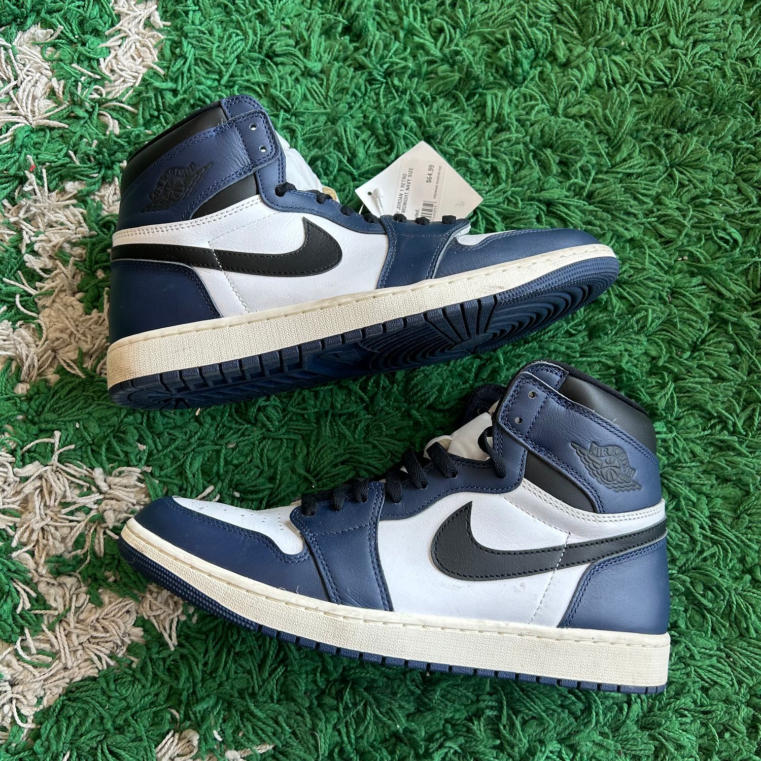 PONB AIR JORDAN 1 RETRO HIGH OG MIDNIGHT NAVY SX SIZE 12