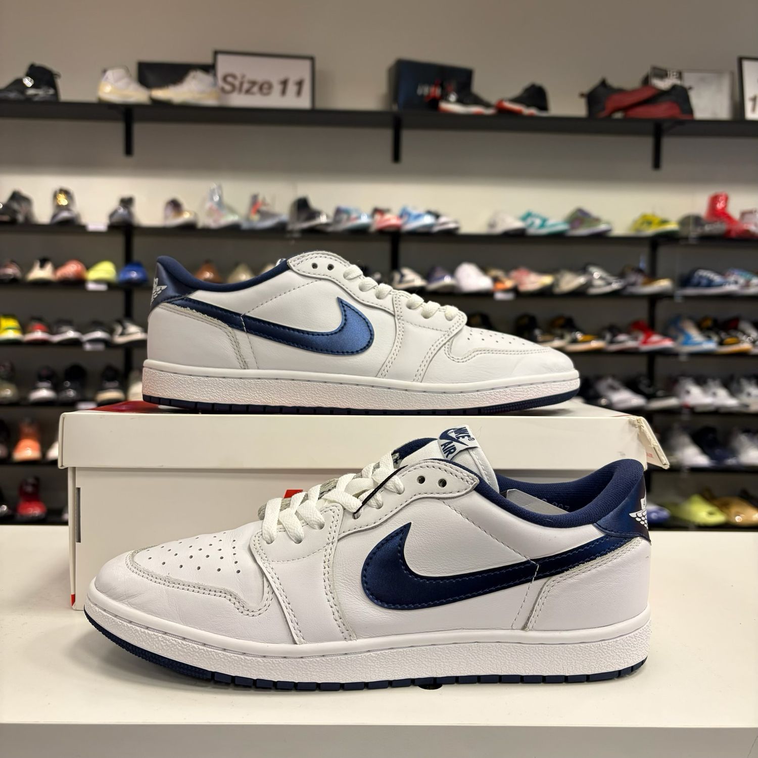 PO2 AIR JORDAN 1 LOW '85 METALLIC BLUE SIZE 10
