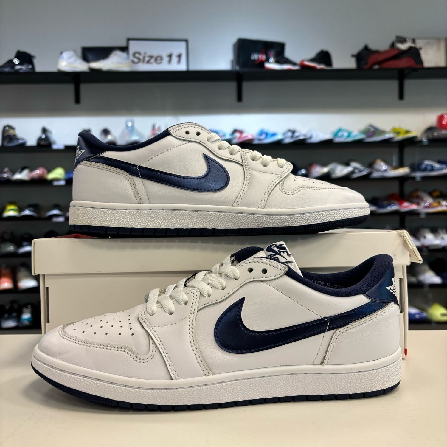 PO2 AIR JORDAN 1 LOW '85 METALLIC BLUE SIZE 10