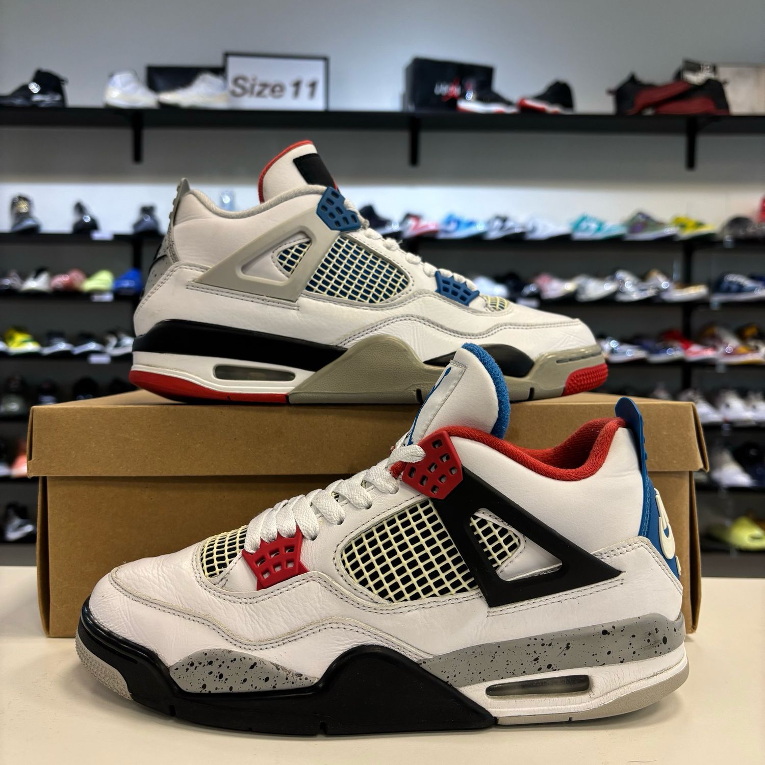 PO NB AIR JORDAN 4 WHAT THE SIZE 8.5