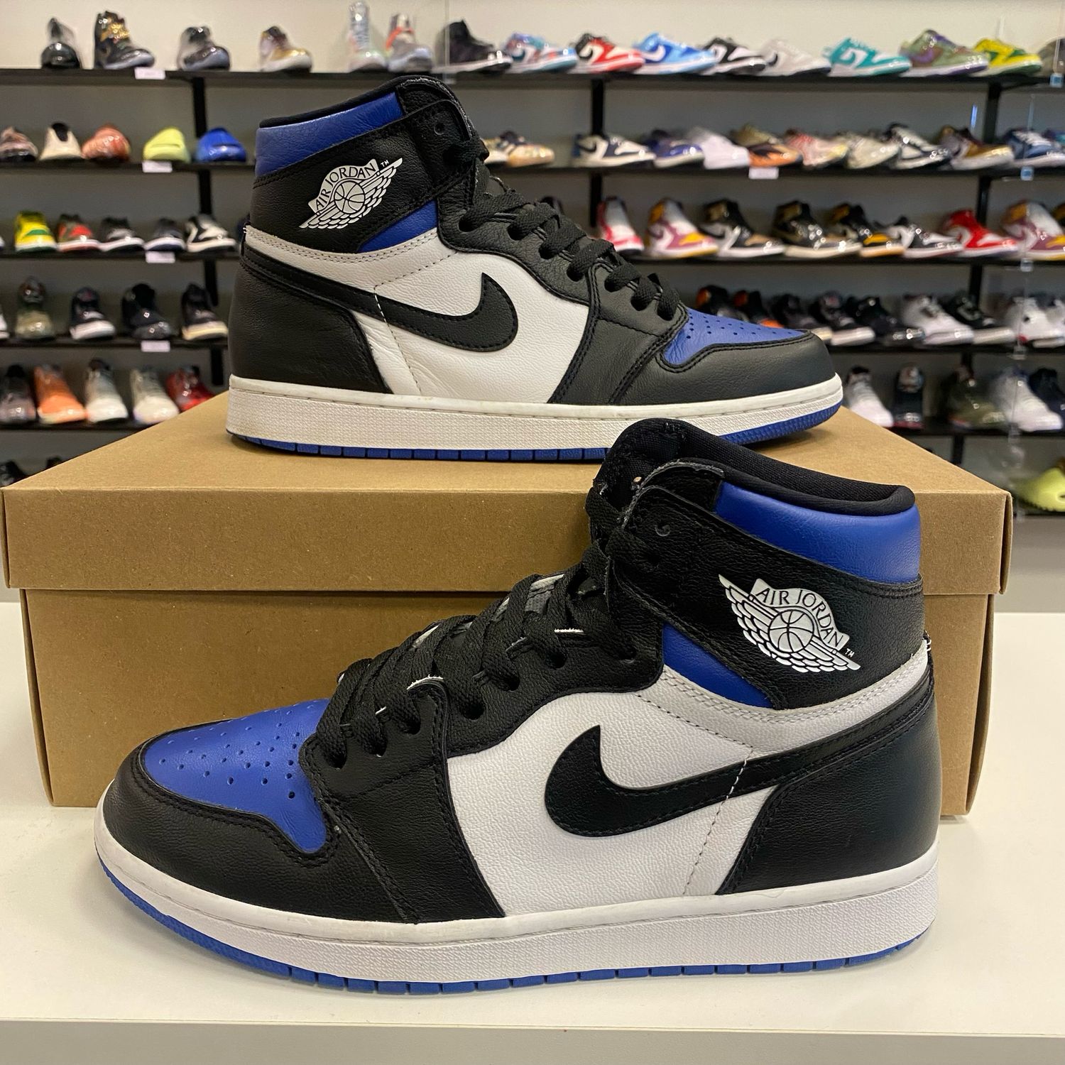 PO2 NB AIR JORDAN 1 ROYAL TOE SIZE 8.5