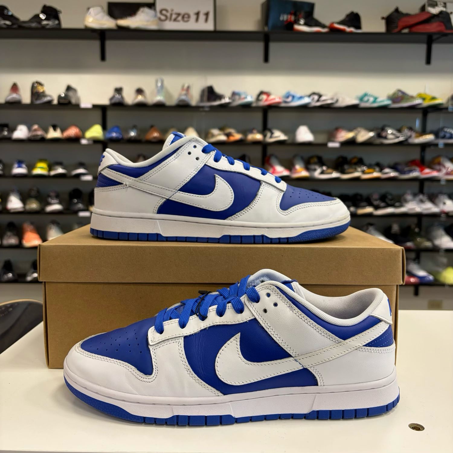PO NIKE DUNK LOW RACER BLUE SIZE 10.5