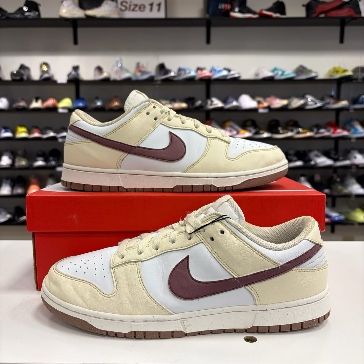 PO NIKE DUNK LOW NEXT NATURE COCONUT MAUVE SIZE 10