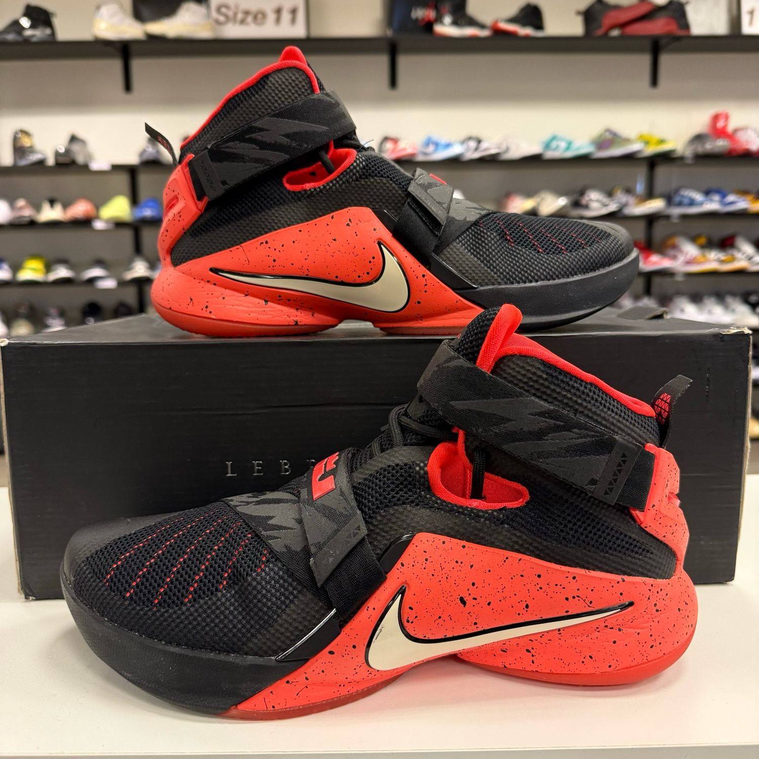 PO LEBRON SOLDIER 9 PRM BRIGHT CRIMSON SIZE 9.5