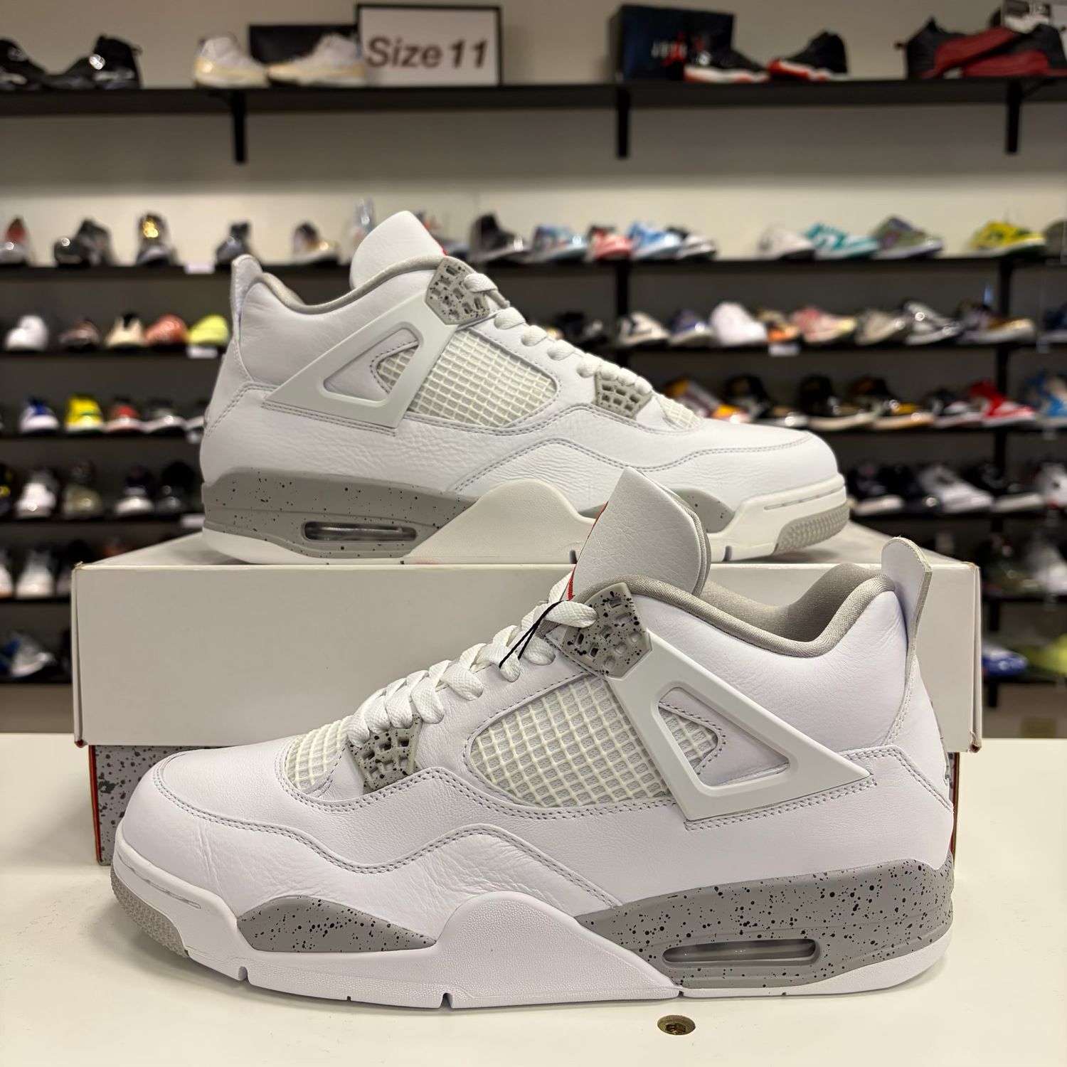 PO3 AIR JORDAN 4 WHITE OREO 2021 SIZE 12